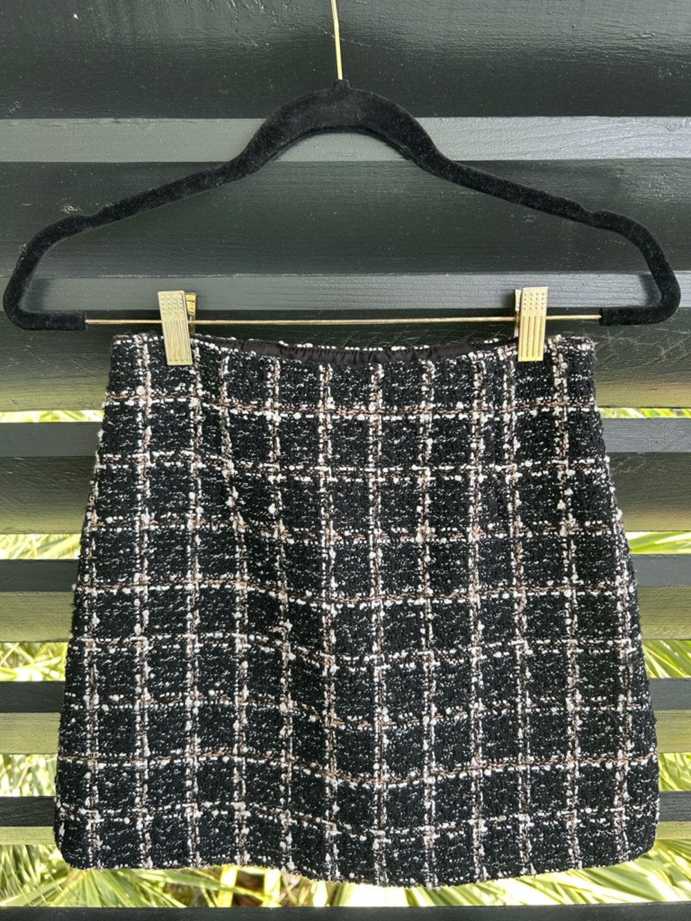 Abercrombie & Fitch Black Tweed Mini Skirt